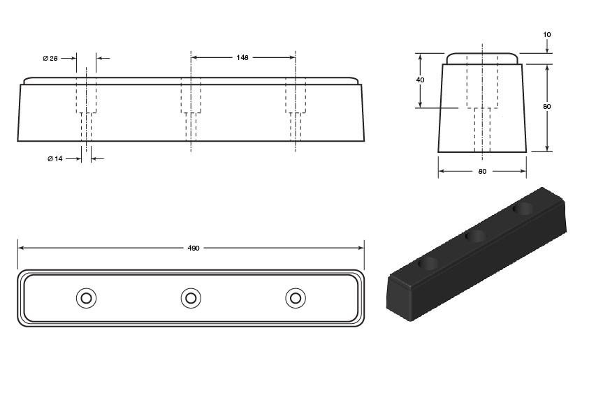 Dock Bumper 9| Dock Bumpers | Provincial Rubber UK